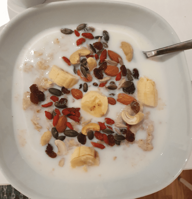 gröt proteinrik frukost